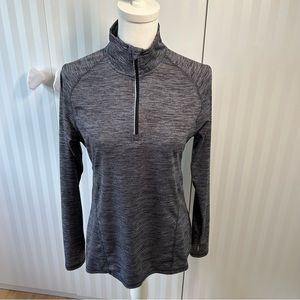 Champion duo dry gray quarter-zip pullover Size M